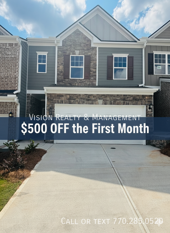 Brand New 3-Bedroom Townhome in Villa Rica,  Minutes from I-20! property image